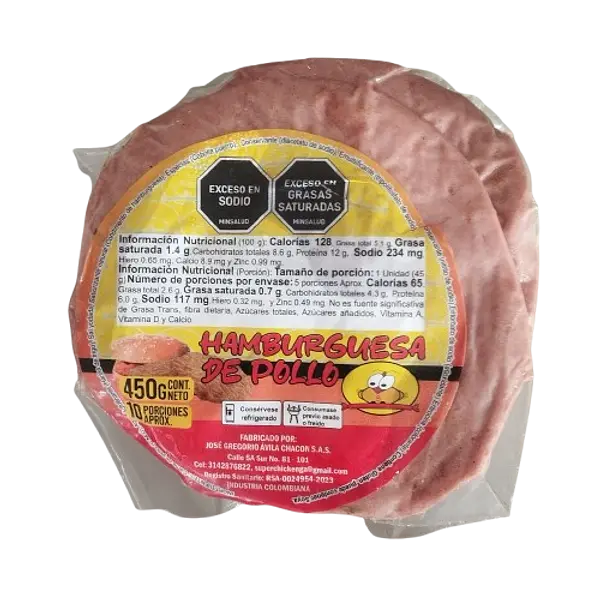 Hamburguesa Precocida Vienesa 500 g
