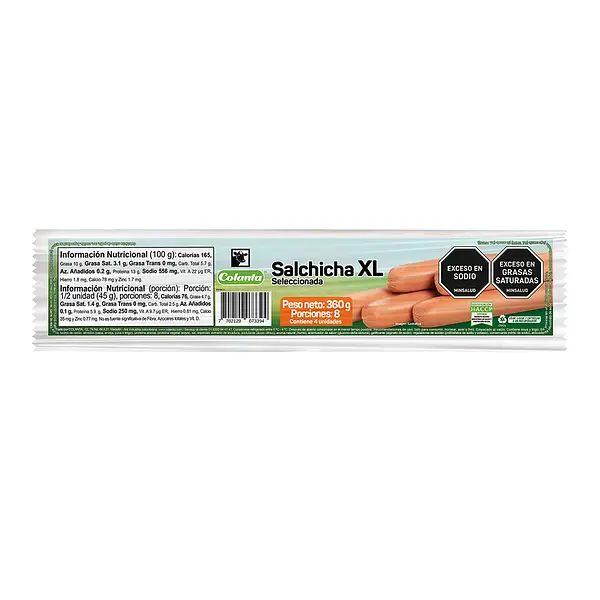 Salchicha XL Colanta 360 g x 4 u