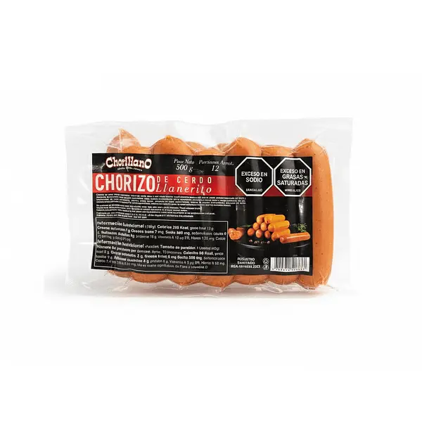 Chorizo Llanerito Chorillano 500 g x 12 u