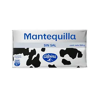 Mantequilla sin Sal Alpina x 250 g