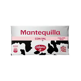 Mantequilla con Sal Alpina x 125 g
