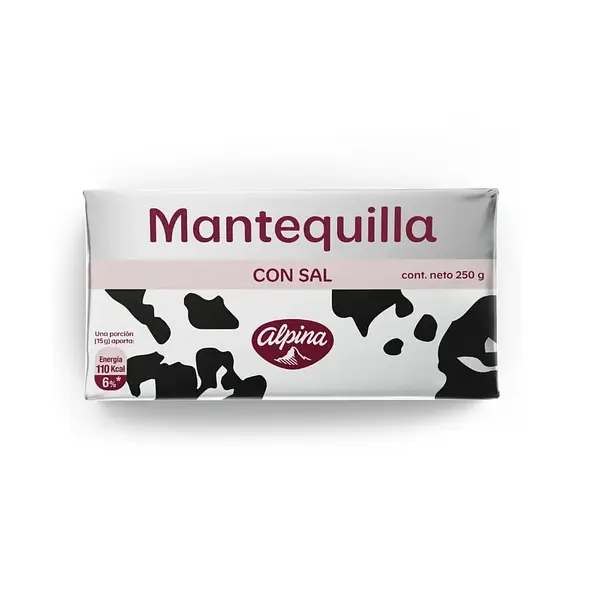 Mantequilla con Sal Alpina x 250 g