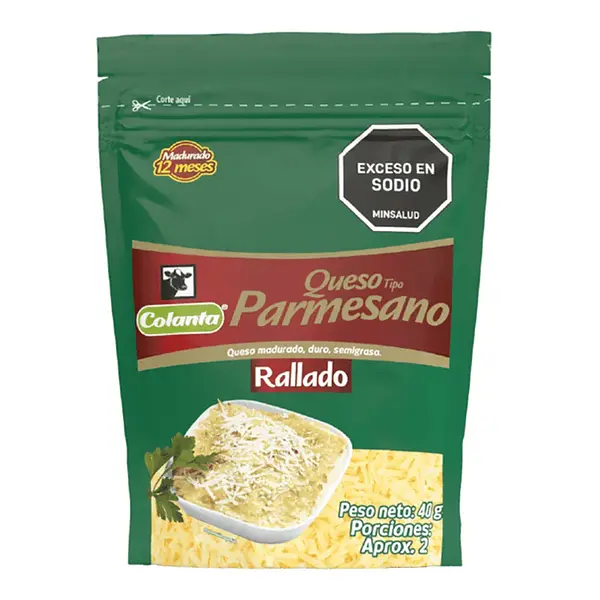 Queso Parmesano Rallado Colanta x 40 g