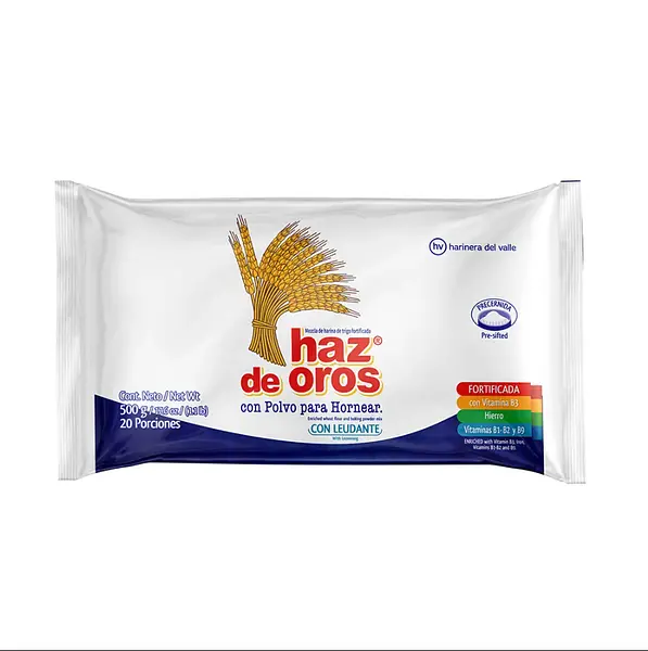 Harina De Trigo Haz De Oro Con Polvo de Hornear