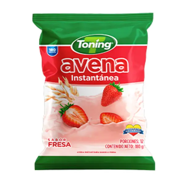 Avena Instantánea Toning Fresa 180 g