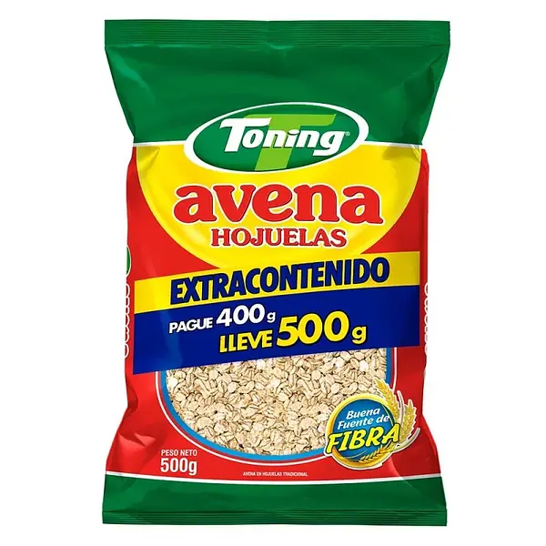 Avena Hojuelas Toning x 500 g
