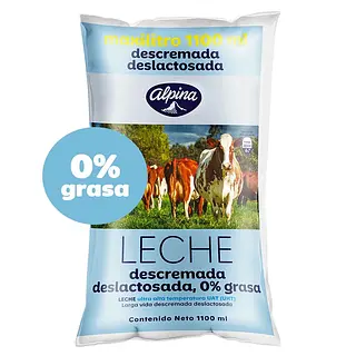 Leche Alpina Descremada-Deslactosada x 1100 ml