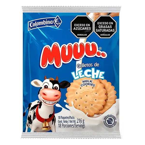 Galleta Leche Muuu x 18 u