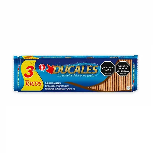 Ducales 315 g  x 3 Tacos