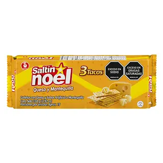 Galleta Saltin Mantequilla Queso Taco x 3
