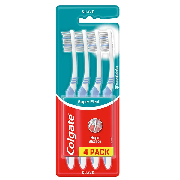Cepillo Colgate Súper Flexi x 4