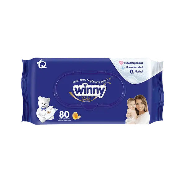 Toallitas Winny Avena y Miel x 80 u