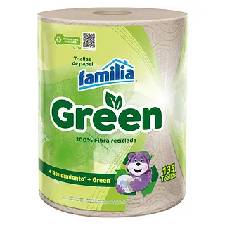 Toallas de Cocina Green Familia x 135 u