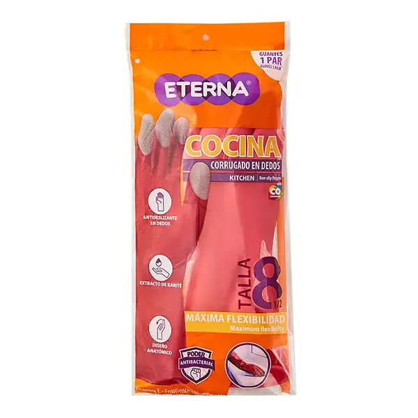 Guantes Corrugado Talla 8 1/2 ETERNA