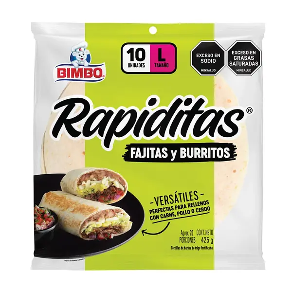 Tortillas Blancas Bimbo L x 10
