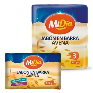 Jabón Tocador Avena Mi Día x 3