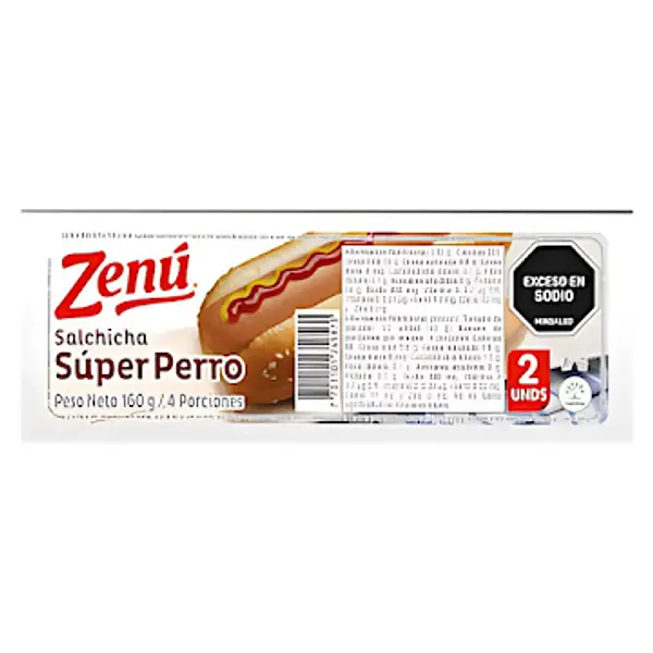 Salchicha Súper Perro Zenú x 160 g