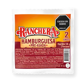Hamburguesa Ranchera x 130 g