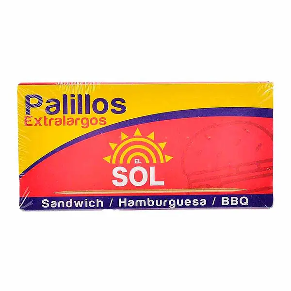 Palillos Extralargos El Sol x 125
