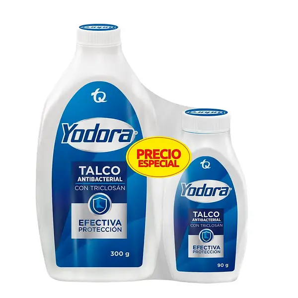Talco Yodora x 300 g + 90 g