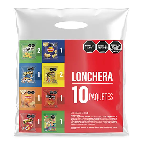 Lonchera FritoLay x 10 x 236 g