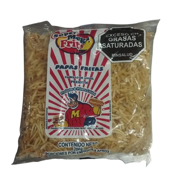 Papas Cabello Ángel Mega Frits x 200 g