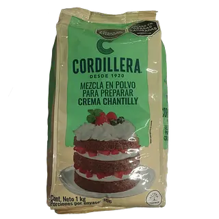 Mezcla en Polvo Crema Chantilly Cordillera x 1 Kg