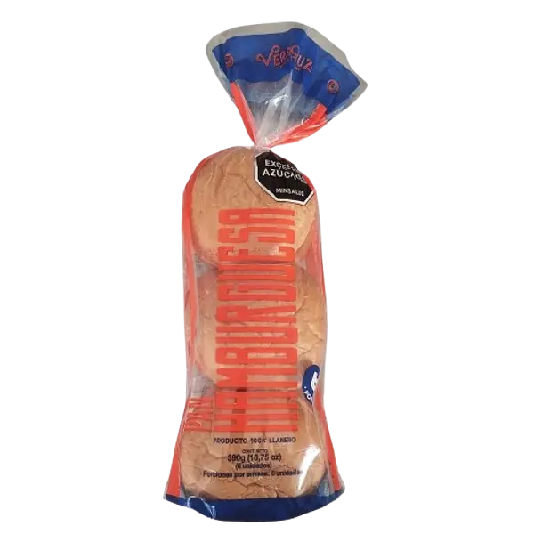 Pan Hamburguesa Veracruz 390 g x 6 u