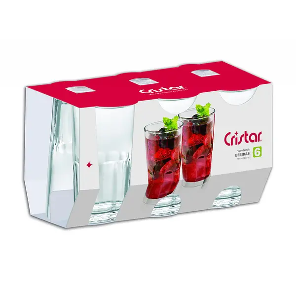 Vaso Vidrio Cristar Nova