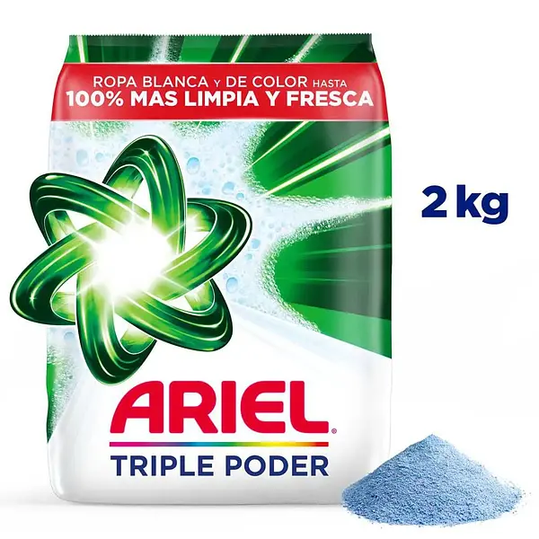Detergente Ariel Triple Poder