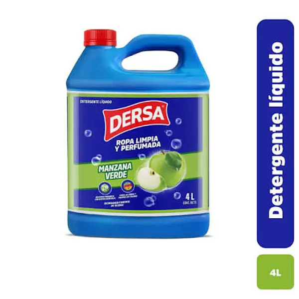 Detergente Liquido Dersa Manzana x 4000ML                      