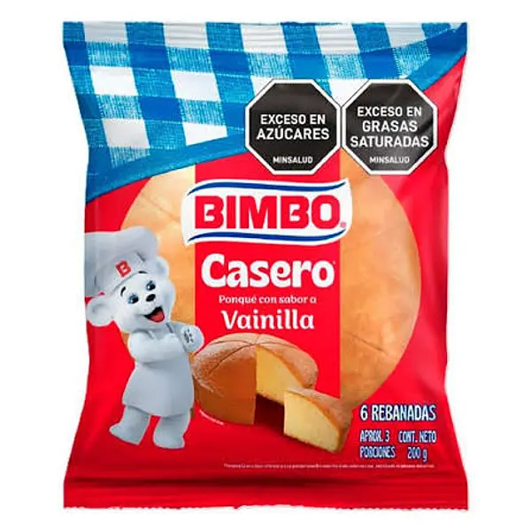 Ponque Casero Vainilla Bimbo
