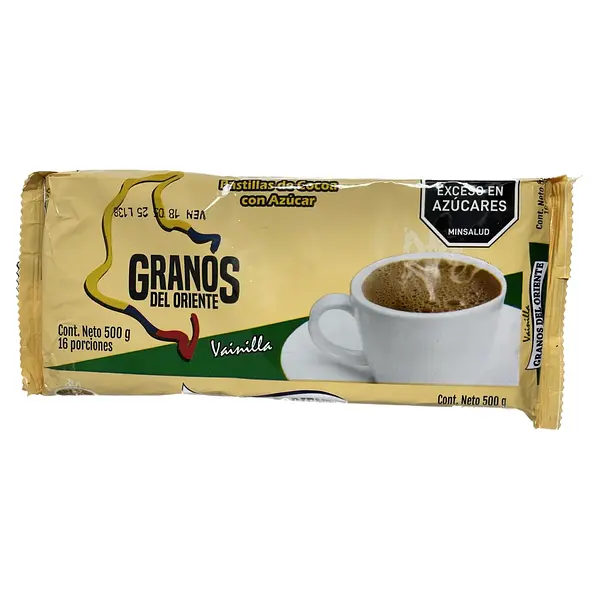 Chocolate Granos Del Oriente Vainilla