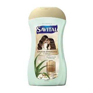Shampoo Savital Serum Aminoacido Y Sabila