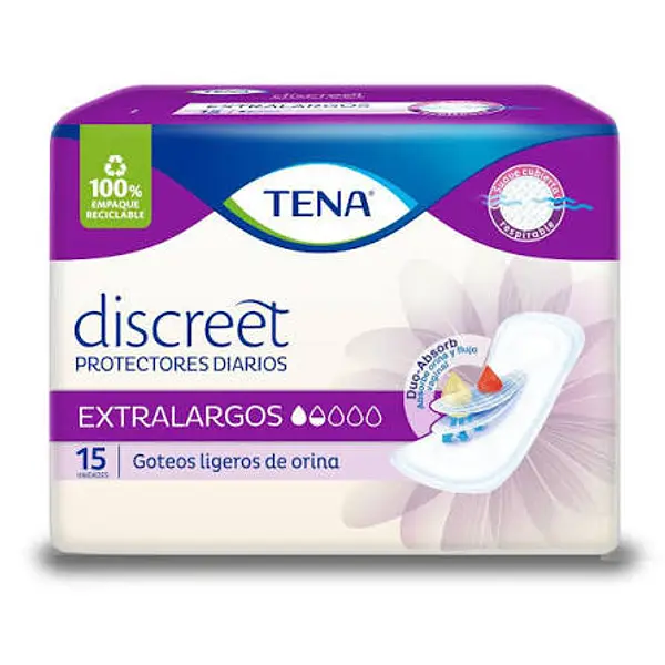 Protectores Tena Discreet Extra Largos