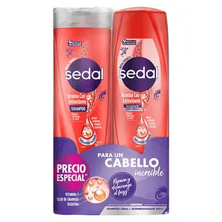 Duo Sedal Keratina Shampoo X 340ml+Acondicionador